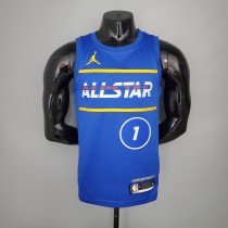 NBA Men 2021 All Star Jerseys Blue #1 WILLIAMSON Jersey High Quality Name and Number Print
