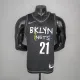NBA Men Season 2021 Brooklyn Nets Black City #21 ALDRIDGE Jersey High Quality Name and Number Print