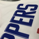 NBA Men Los Angeles Clippers White #4 RONDO Jersey High Quality Name and Number Print