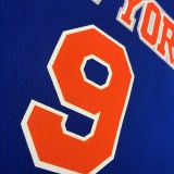 NBA Men New York Knicks Blue #9 BARRETT Jersey High Quality Name and Number Print