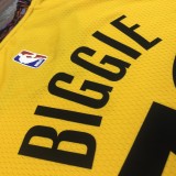 NBA Men Brooklyn Nets Yellow #72 BIGGIE Jersey High Quality Name and Number Print