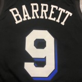 NBA Season 2021 Men New York Knicks Black #9 BARRETT Jersey High Quality Name and Number Print