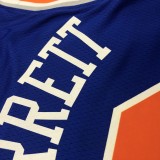 NBA Men New York Knicks Blue #9 BARRETT Jersey High Quality Name and Number Print