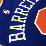NBA Men New York Knicks Blue #9 BARRETT Jersey High Quality Name and Number Print