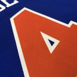 NBA Men New York Knicks Blue #4 ROSE Jersey High Quality Name and Number Print