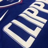 NBA Men Los Angeles Clippers Blue #4 RONDO Jersey High Quality Name and Number Print