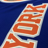 NBA Men New York Knicks Blue #7 ANTHONY Jersey High Quality Name and Number Print
