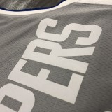 NBA Season 2021 Men Los Angeles Clippers Grey Awarding Version #4 RONDO Jersey High Quality Name and Number Print