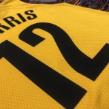 NBA Men Brooklyn Nets Yellow #12 HARRIS Jersey High Quality Name and Number Print