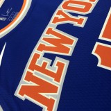 NBA Men New York Knicks Blue #17 LIN Jersey High Quality Name and Number Print