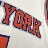 NBA Men New York Knicks White #4 ROSE Jersey High Quality Name and Number Print