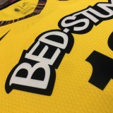 NBA Men Brooklyn Nets Yellow #12 HARRIS Jersey High Quality Name and Number Print