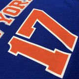 NBA Men New York Knicks Blue #17 LIN Jersey High Quality Name and Number Print