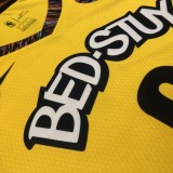 NBA Men Brooklyn Nets Yellow #2 GRIFFIN Jersey High Quality Name and Number Print