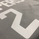 NBA Season 2021 Men Los Angeles Clippers Grey Awarding Version #2 LEONARD Jersey High Quality Name and Number Print