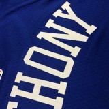 NBA Men New York Knicks Blue #7 ANTHONY Jersey High Quality Name and Number Print