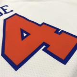 NBA Men New York Knicks White #4 ROSE Jersey High Quality Name and Number Print