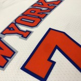 NBA Men New York Knicks White #7 ANTHONY Jersey High Quality Name and Number Print