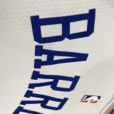 NBA Men New York Knicks White #9 BARRETT Jersey High Quality Name and Number Print