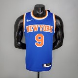 NBA Men New York Knicks Blue #9 BARRETT Jersey High Quality Name and Number Print