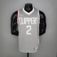 NBA Season 2021 Men Los Angeles Clippers Grey Awarding Version #2 LEONARD Jersey High Quality Name and Number Print