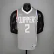 NBA Season 2021 Men Los Angeles Clippers Grey Awarding Version #2 LEONARD Jersey High Quality Name and Number Print