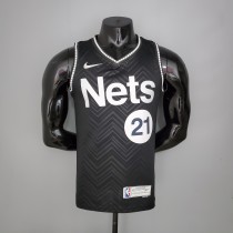 NBA Men New 2021 Brooklyn Nets Black Awarding Version #21 ALDRIDGE Jersey High Quality Name and Number Print