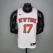NBA Men New York Knicks White #17 LIN Jersey High Quality Name and Number Print