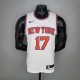 NBA Men New York Knicks White #17 LIN Jersey High Quality Name and Number Print