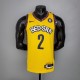 NBA Men Brooklyn Nets Yellow #2 GRIFFIN Jersey High Quality Name and Number Print