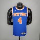 NBA Men New York Knicks Blue #4 ROSE Jersey High Quality Name and Number Print