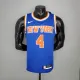 NBA Men New York Knicks Blue #4 ROSE Jersey High Quality Name and Number Print