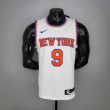 NBA Men New York Knicks White #9 BARRETT Jersey High Quality Name and Number Print