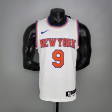 NBA Men New York Knicks White #9 BARRETT Jersey High Quality Name and Number Print