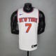 NBA Men New York Knicks White #7 ANTHONY Jersey High Quality Name and Number Print