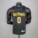 2021 YOUNG#0 Los Angeles Lakers Black Latin Black NBA Jersey High Quality Name and Number Print