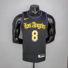 2021 Bryant#8 Los Angeles Lakers Black Latin Black NBA Jersey High Quality Name and Number Print