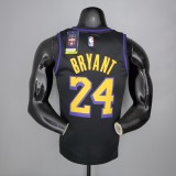 2021 Bryant#24 Los Angeles Lakers Black Latin Black NBA Jersey S-XXL  High Quality Name and Number Print