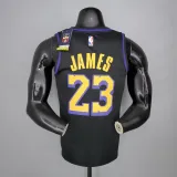 2021 James#23 Los Angeles Lakers Black Latin Black NBA Jersey High Quality Name and Number Print