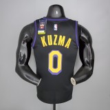 2021  KUZMA#0 Los Angeles Lakers Black Latin Black NBA Jersey High Quality Name and Number Print