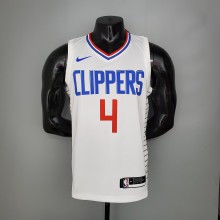 NBA Men Los Angeles Clippers White #4 RONDO Jersey High Quality Name and Number Print