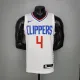 NBA Men Los Angeles Clippers White #4 RONDO Jersey High Quality Name and Number Print