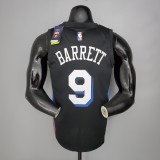 NBA Season 2021 Men New York Knicks Black #9 BARRETT Jersey High Quality Name and Number Print