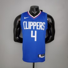 NBA Men Los Angeles Clippers Blue #4 RONDO Jersey High Quality Name and Number Print