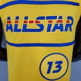 NBA Men 2021 All Star Jerseys Yellow #13 GEORGE Jersey High Quality Name and Number Print