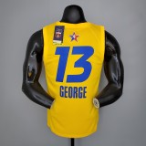 NBA Men 2021 All Star Jerseys Yellow #13 GEORGE Jersey High Quality Name and Number Print
