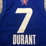 NBA Men 2021 All Star Jerseys Blue #7 DURANT Jersey High Quality Name and Number Print