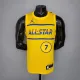 NBA Men 2021 All Star Jerseys Yellow #7 BROWN Jersey High Quality Name and Number Print