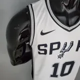 NBA Men San Antonio Spurs White #10 DEROZAN Jersey High Quality Name and Number Print