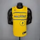 NBA Men 2021 All Star Jerseys Yellow #3 PAUL Jersey High Quality Name and Number Print